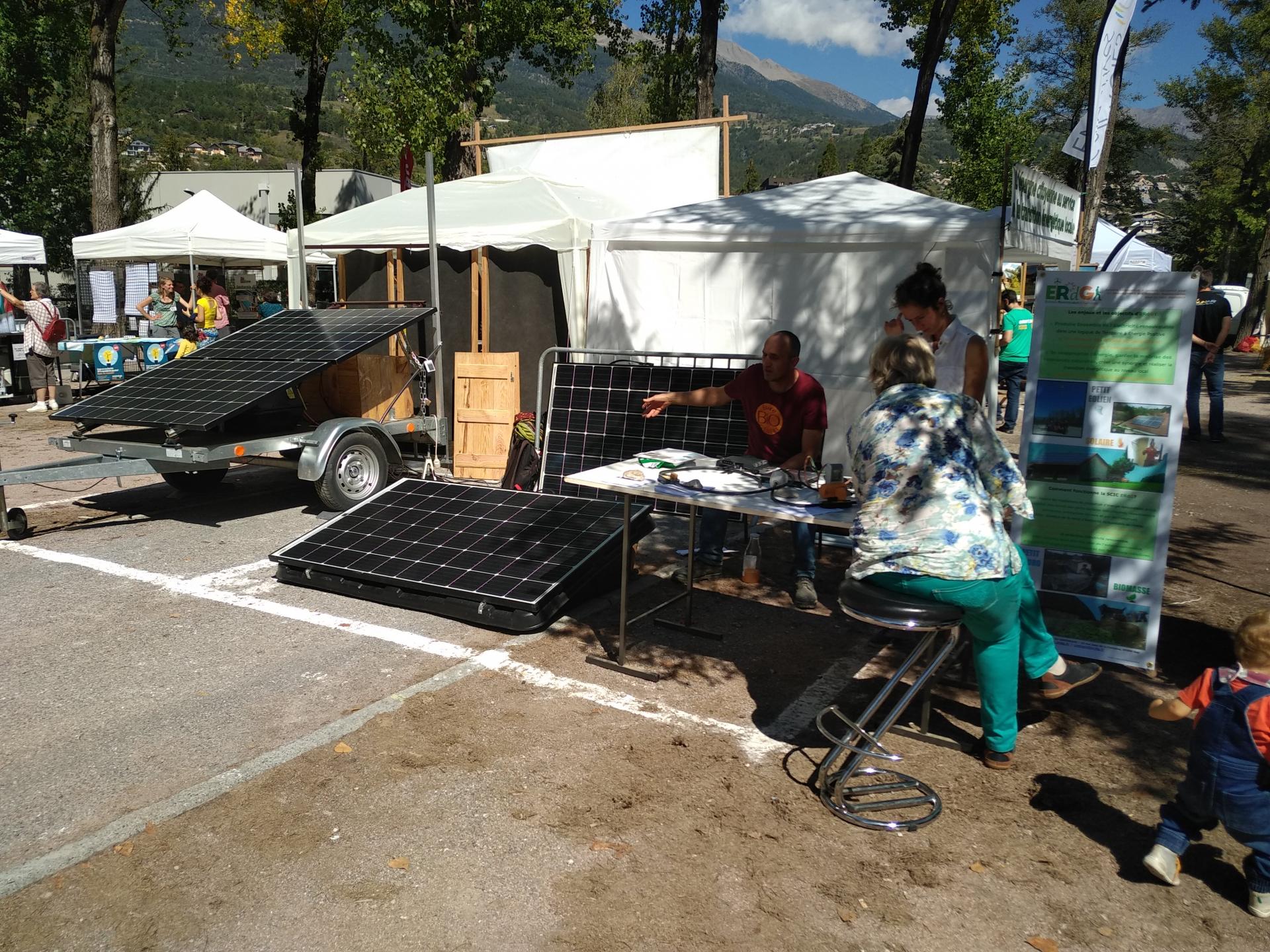 Une belle journée, dommage que les panneaux ne soient pas raccordés!