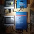 Coffret AC et DC, MPPT et onduleur Victron